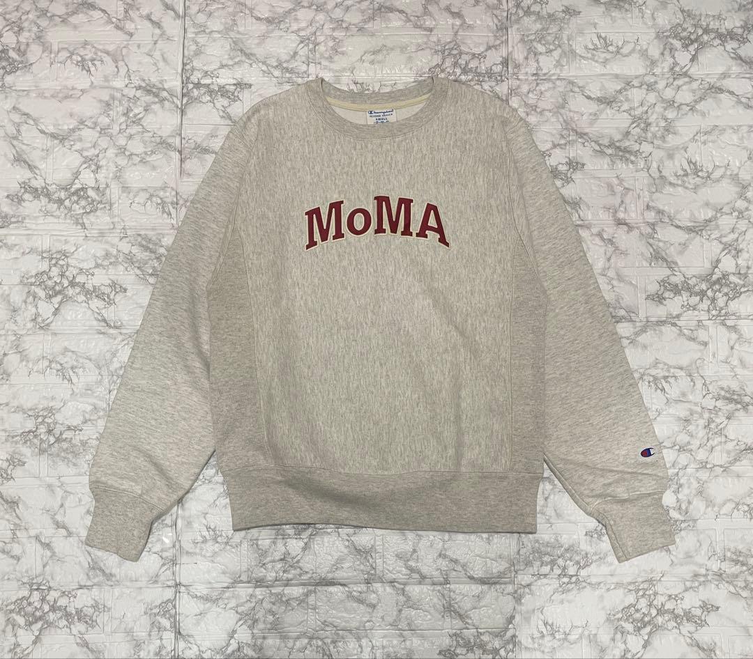 U144 Sサイズ　チャンピオン　クルーネックスウェットMoMA Edition