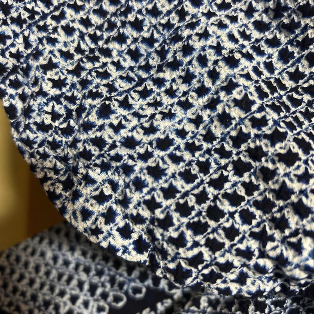 有松鳴海絞りフルセット 美品 夏の高級浴衣 藍染　未使用近い　美品　柳絞り