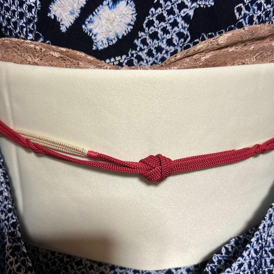 有松鳴海絞りフルセット 美品 夏の高級浴衣 藍染　未使用近い　美品　柳絞り