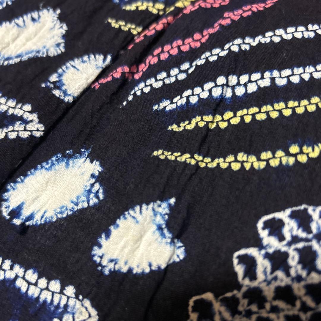 有松鳴海絞りフルセット 美品 夏の高級浴衣 藍染　未使用近い　美品　柳絞り