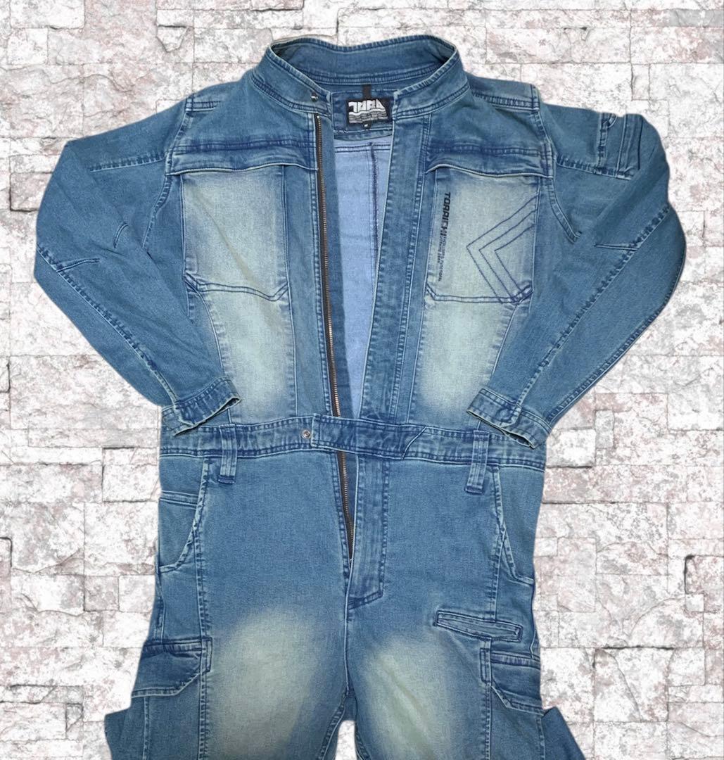 【新品・未使用】寅壱　TORAICHI　デニムツナギ　メンズ　作業着　M