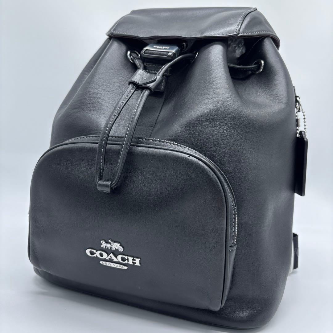 コーチ リュック バックパック レザー ロゴ CT811 ブラック