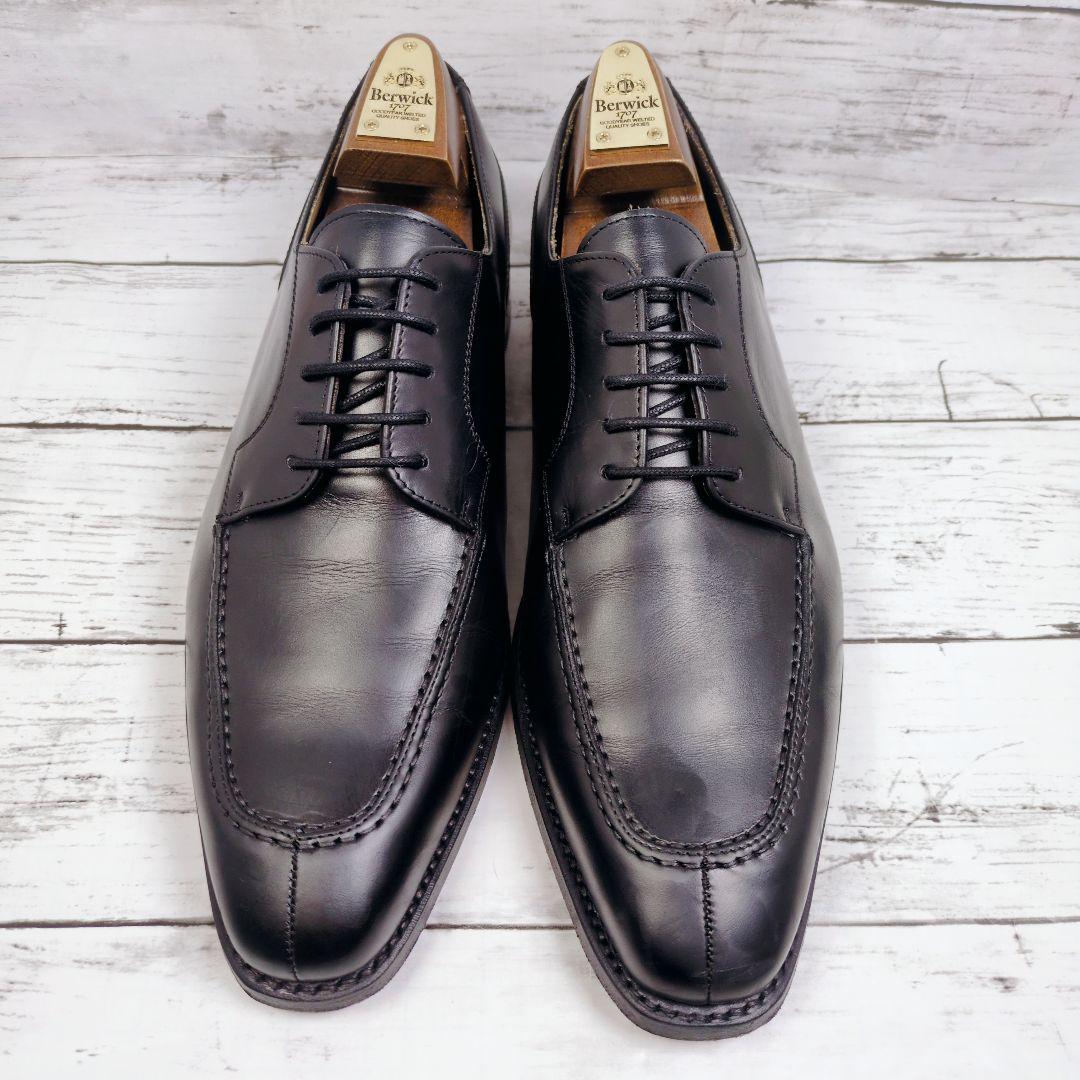 み*よ様 【Berwick1707】バーウィック5471 ブラック レザー 革靴