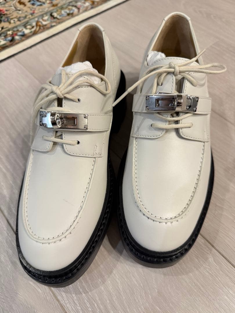 エルメス モカシン 《ダービー ロイヤル》 新品未使用 35 ケリー金具付