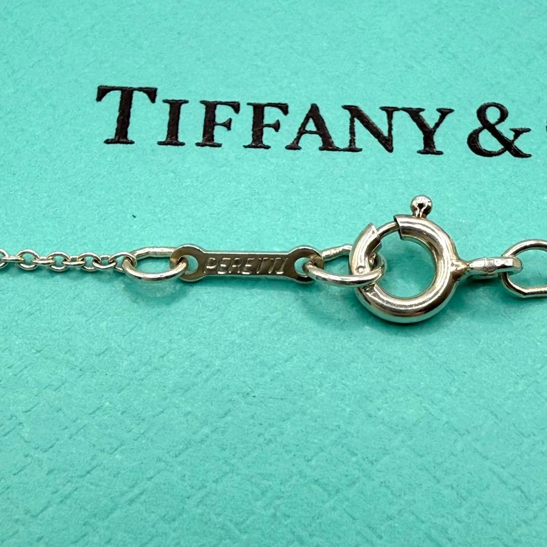 美品★ティファニー スモール クロス ティアドロップ ネックレス シルバー