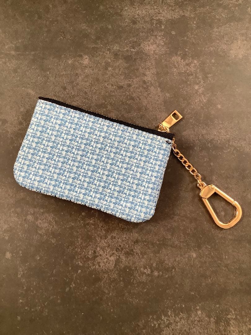 ノベルティ　カードケース　キーケース　ポーチ　ブルー