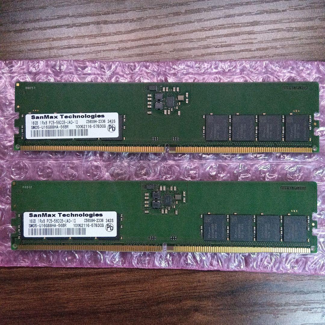 SanMax 32GB(16GB×2) DDR5 メモリ
