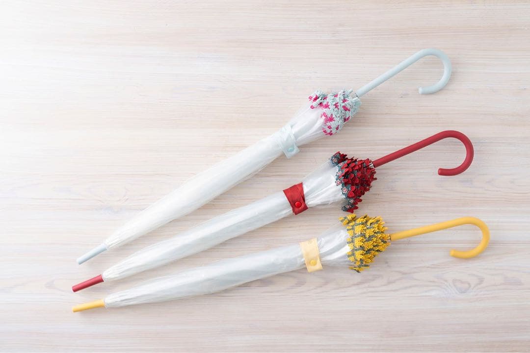 近沢レース　傘　いちご