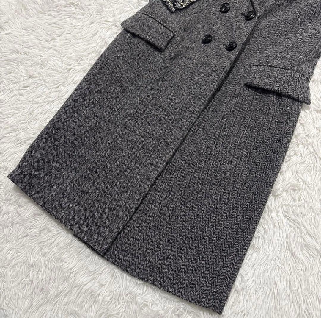 MAX&Co マックスマーラ ヘリンボーン ロングジレ ベスト