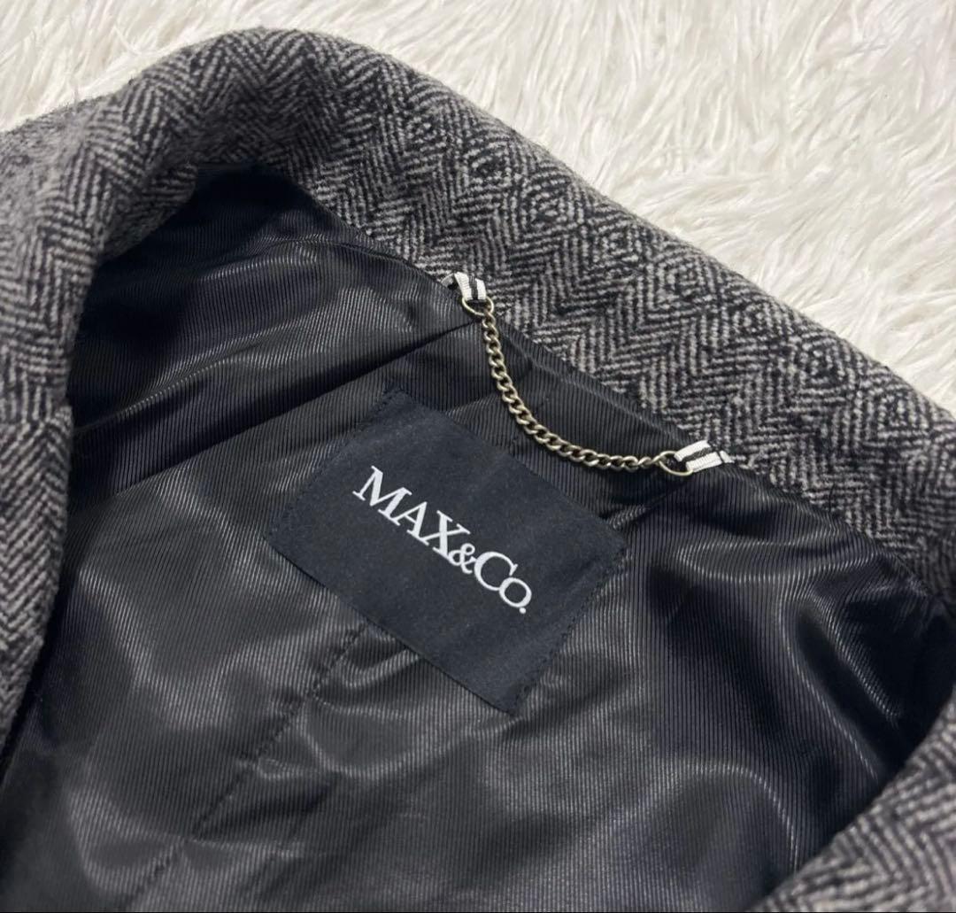 MAX&Co マックスマーラ ヘリンボーン ロングジレ ベスト