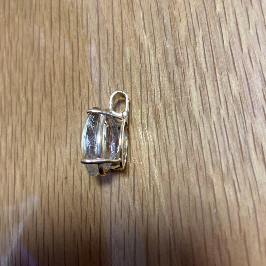 祝日お値下げ中！新品未使用　K18YG ルチルクォーツ ペンダントトップ