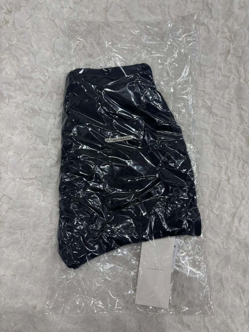 パンツ andmary Mary knit pants black