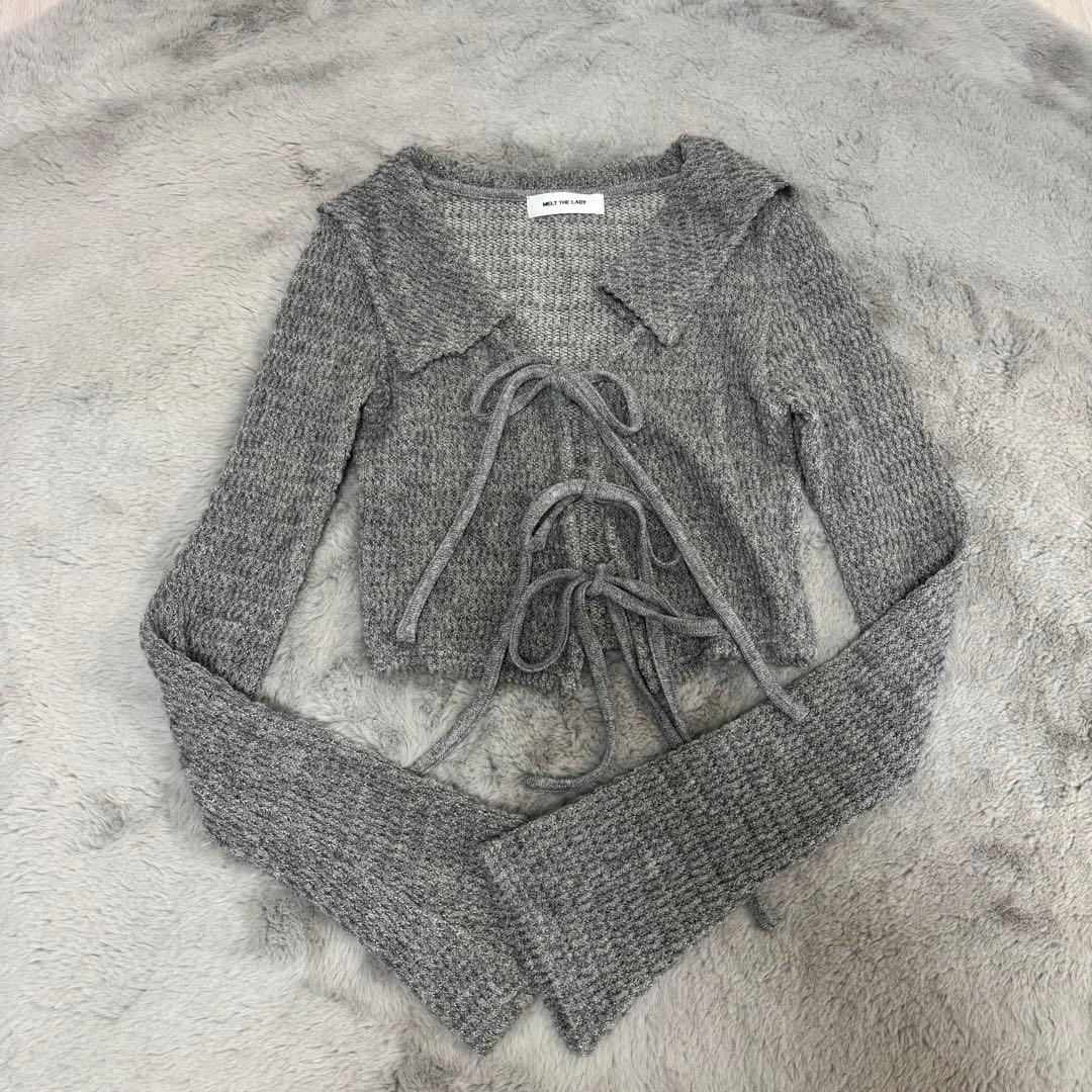 トップス melt the lady fluffy tie tops