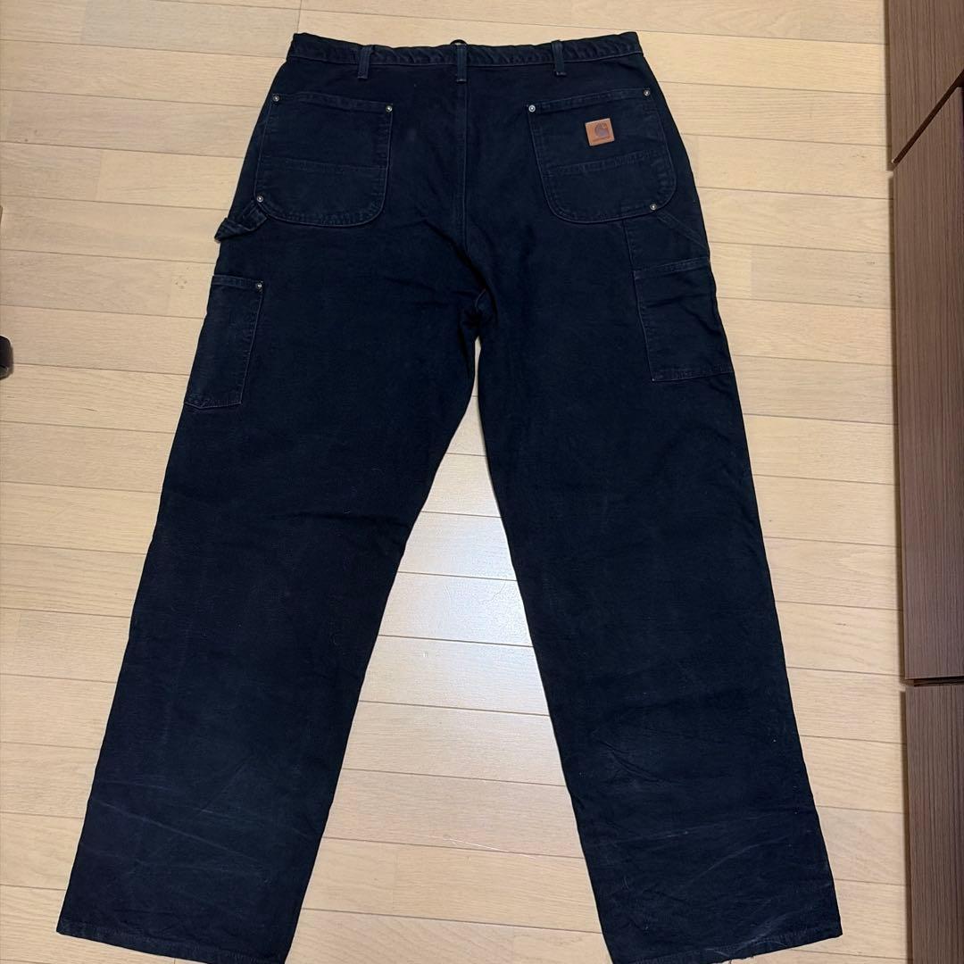 Carhartt カーハート ダブルニー ブラック w38 l32 ※紐内蔵