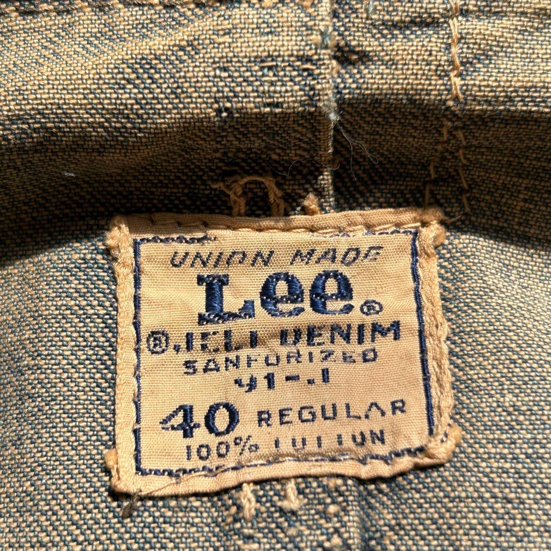 60s Lee 91-J カバーオール　デニム　ジャケット　サイズ　40L