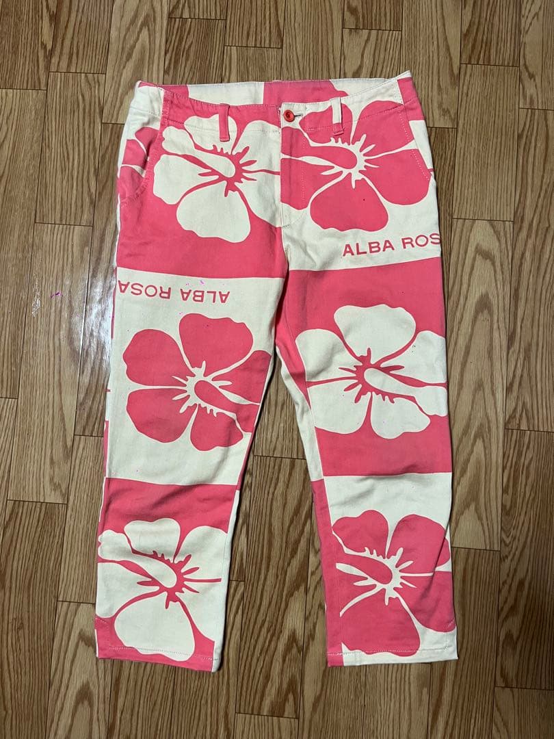 アルバローザ ALBA ROSA 升目サブリナパンツ
