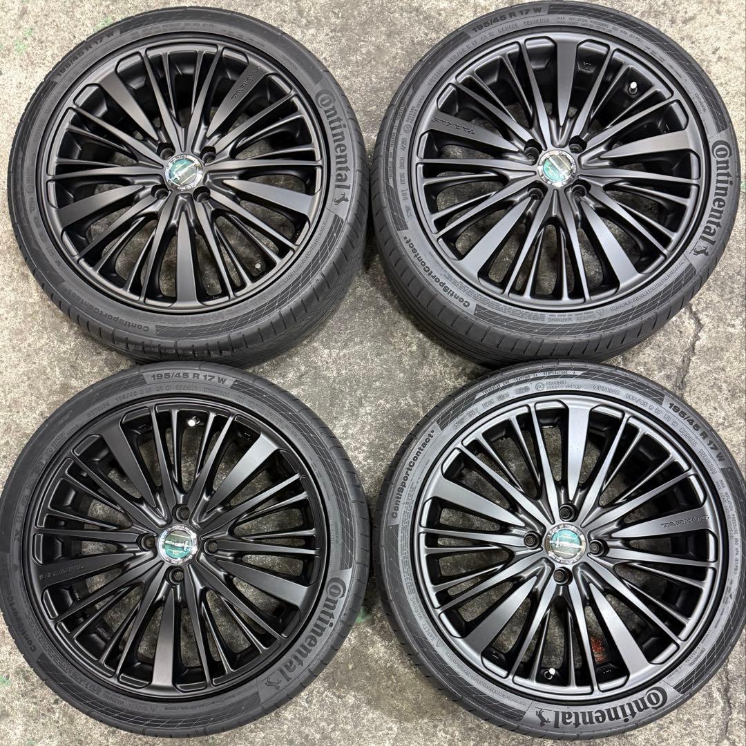 美品！17インチ アルミホイール 195/45R17 タイヤ付き