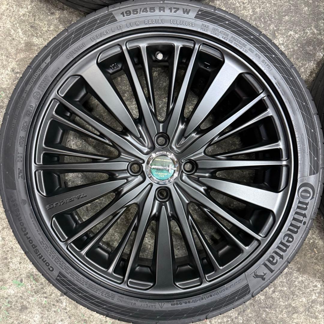 美品！17インチ アルミホイール 195/45R17 タイヤ付き