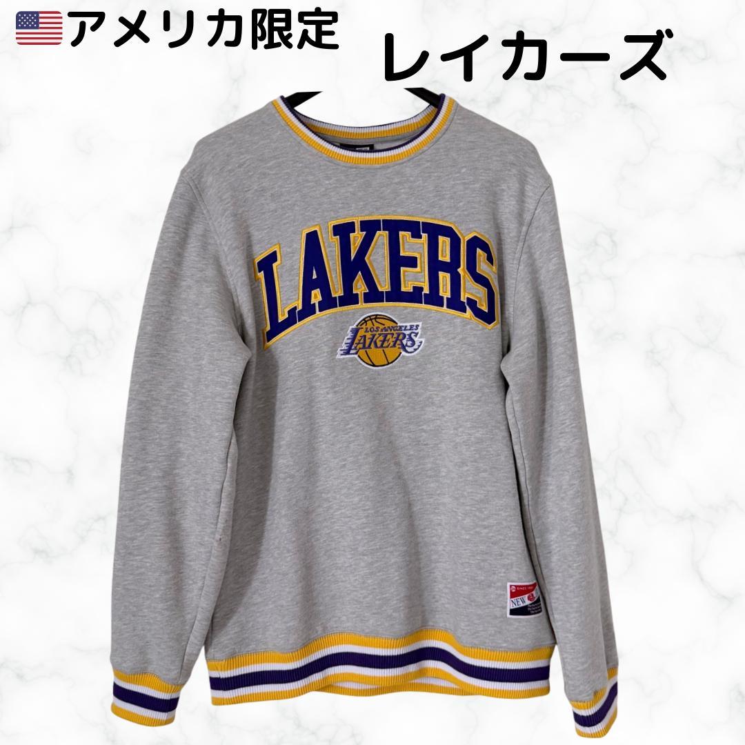 【アメリカ限定】NEW ERA LAKERS 刺繍スウェット【新古品】