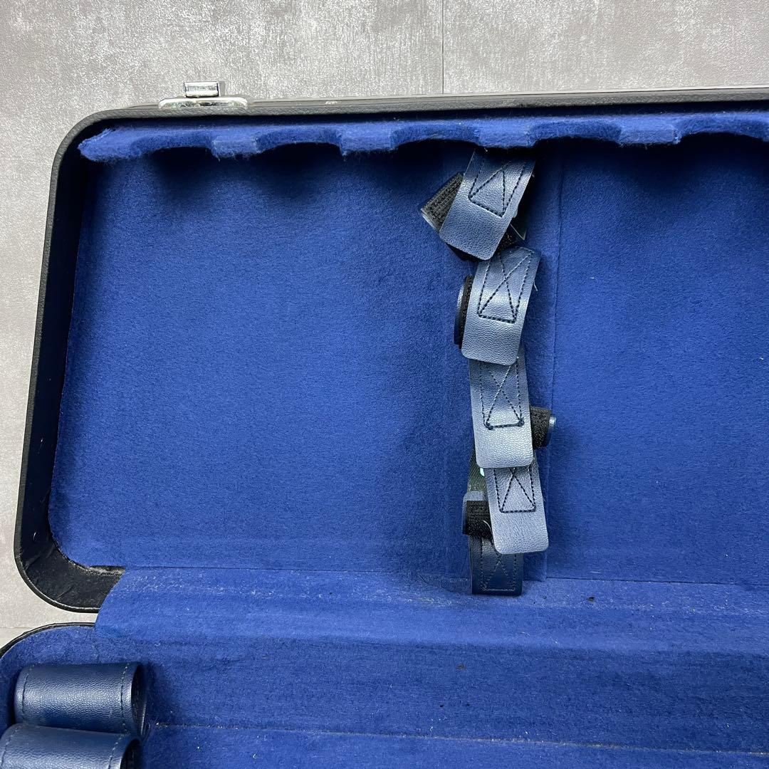 良品　尺八レザーハードケース　10本収納　台形型　持ち運び　サイズ違い　和楽器