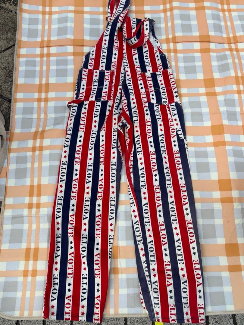 BIG Smith アメリカン柄　オーバーオール　サロペット　ヴィンテージ　古着