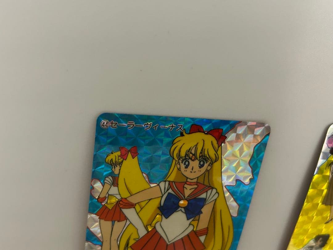 美品2枚セーラームーンキラカード　ヴィーナス/ジュピター　当時物アマダ