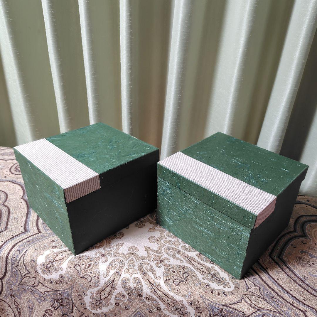 【京都老舗アソベ】伝統的な二段重箱（左右物・対二箱） 金色松模様