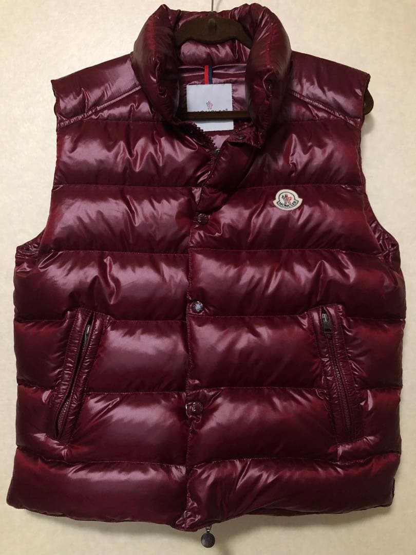 ※訳あり【MONCLER】モンクレール ダウンベスト 希少色　ボルドー　4