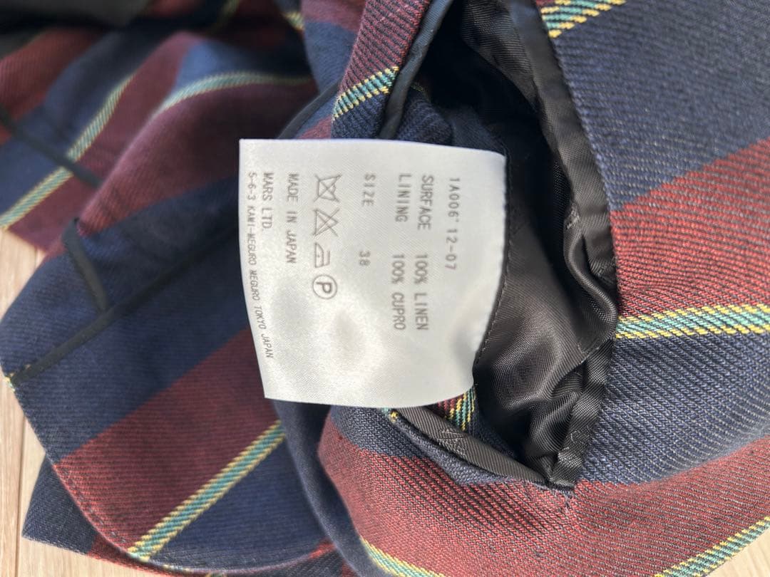 12SS ランウェイモデル ジョンローレンスサリバン ストライプ ジャケット