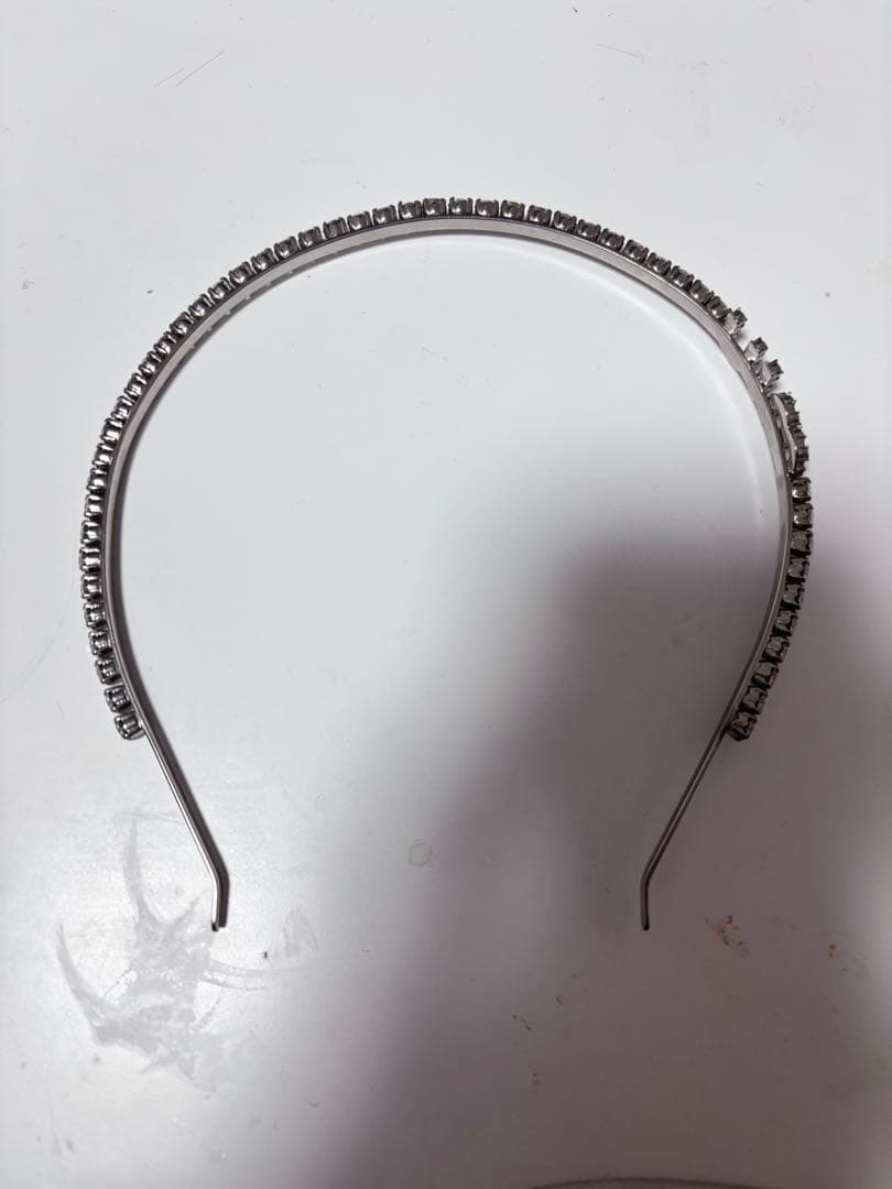 MIUMIU ラインストーン ビジュー カチューシャ