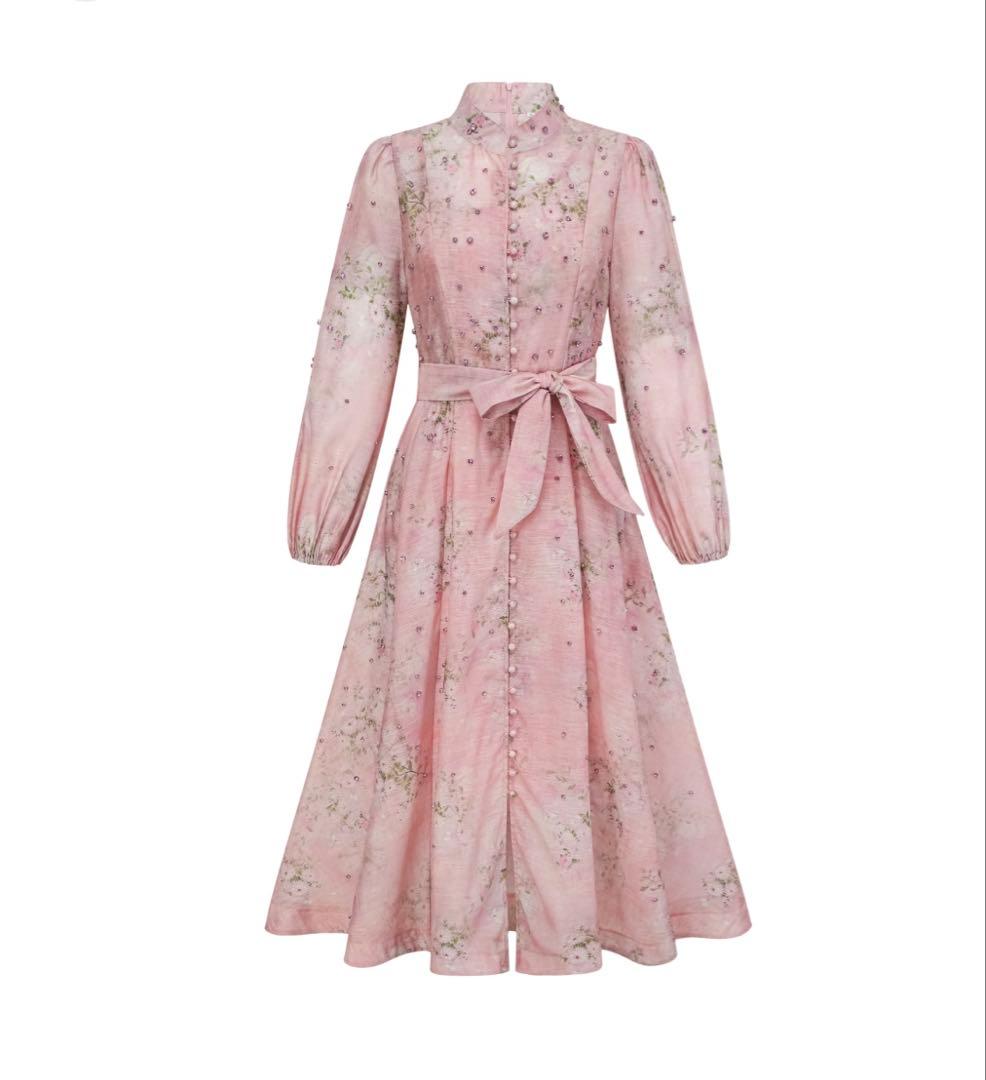 miss rosier ミスロジェ　フローラルプリント長袖ワンピース　新品未使用