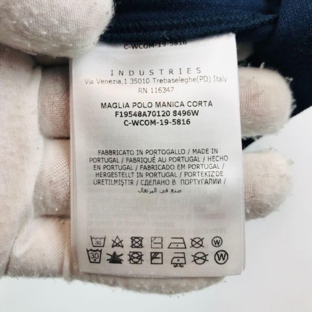 良品★モンクレール・ワッペン付 上衿ブランドロゴ ポロシャツ(SM相当)