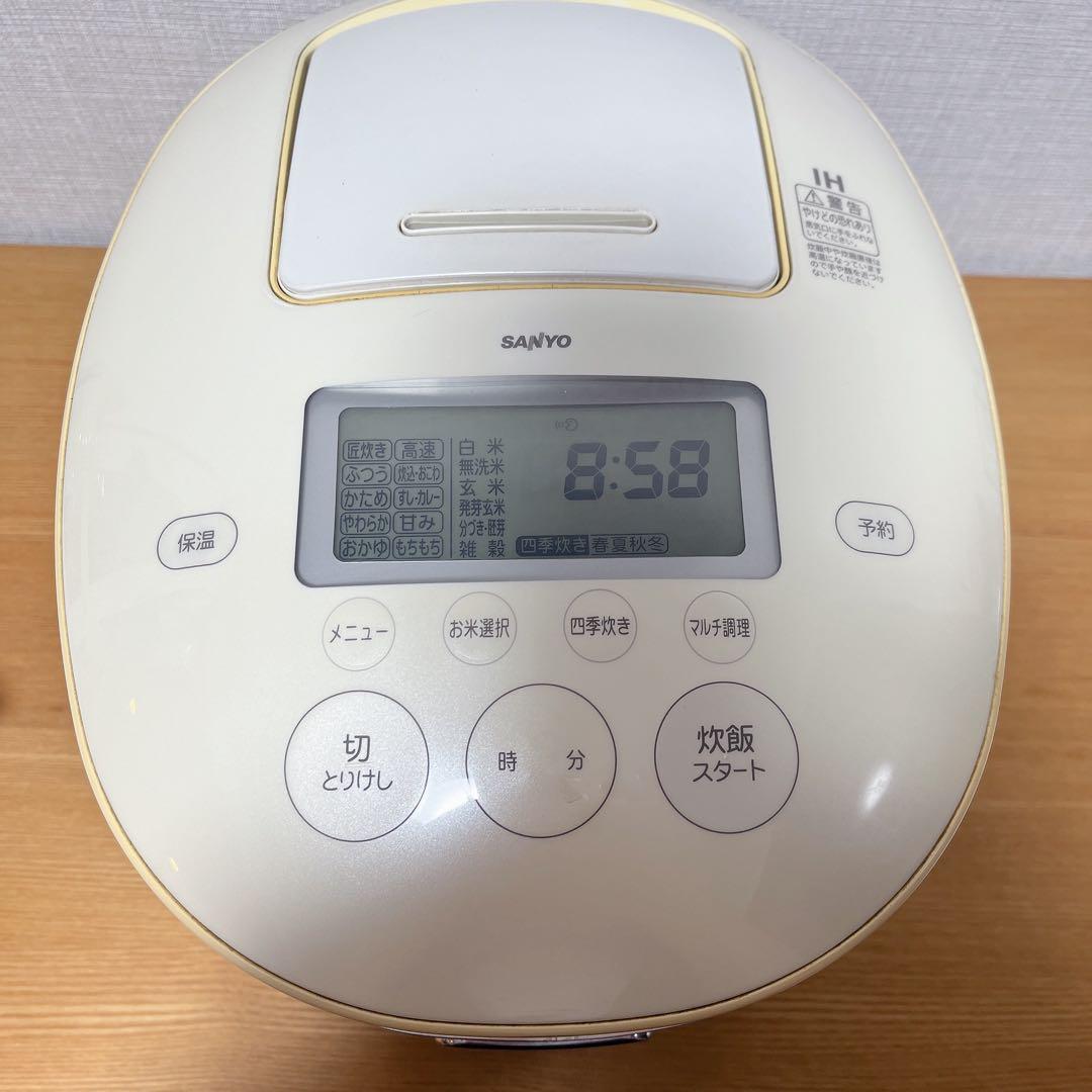 ✨SANYO 匠炊きECJ-XP1000Aプレミアムホワイトサンヨー炊飯器匠炊き