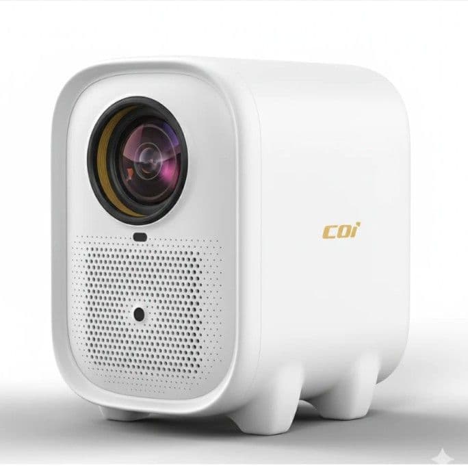 COI-UNO5 プロジェクター【白】Netflix認定・Linux OS 搭載