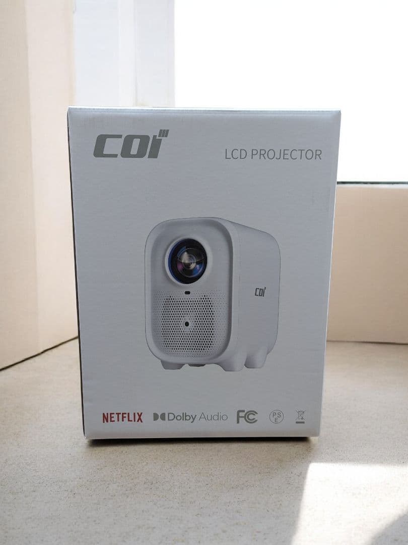 COI-UNO5 プロジェクター【白】Netflix認定・Linux OS 搭載