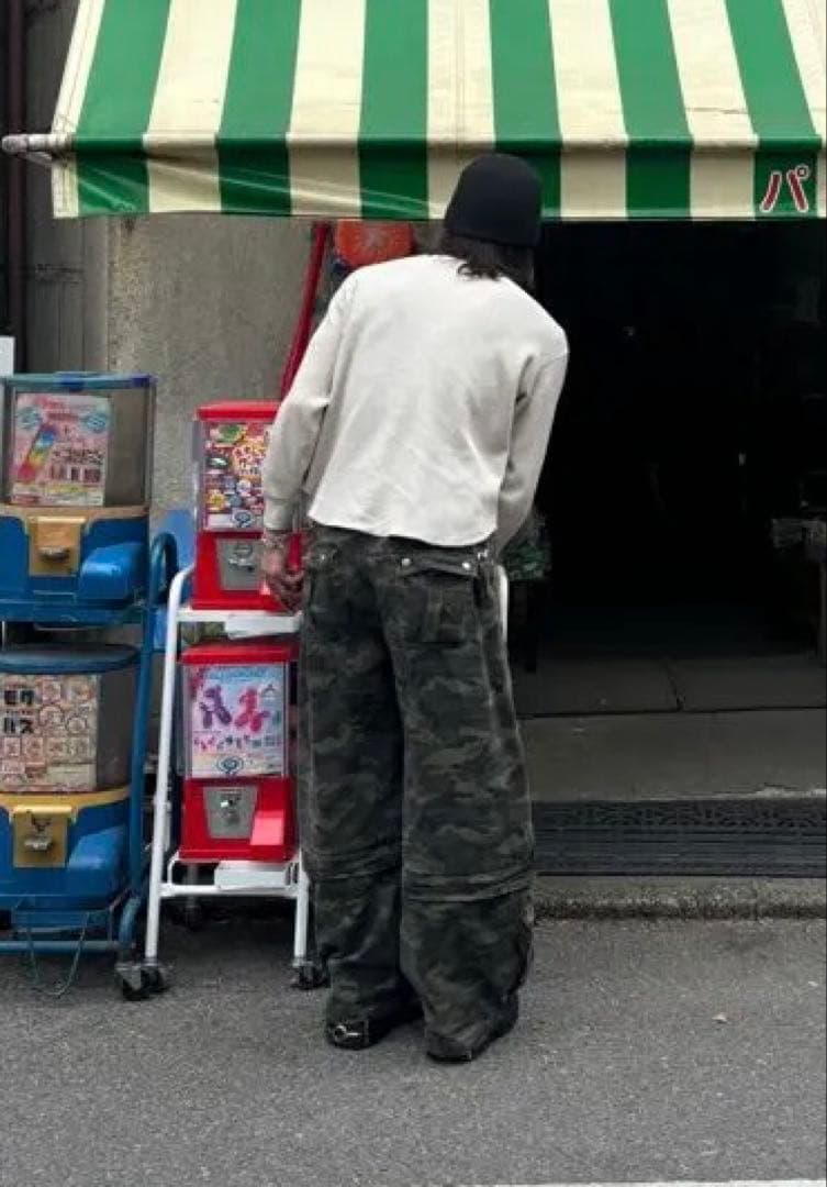 最安値 person soul パーソンソウル 迷彩カーゴパンツ 着画あり