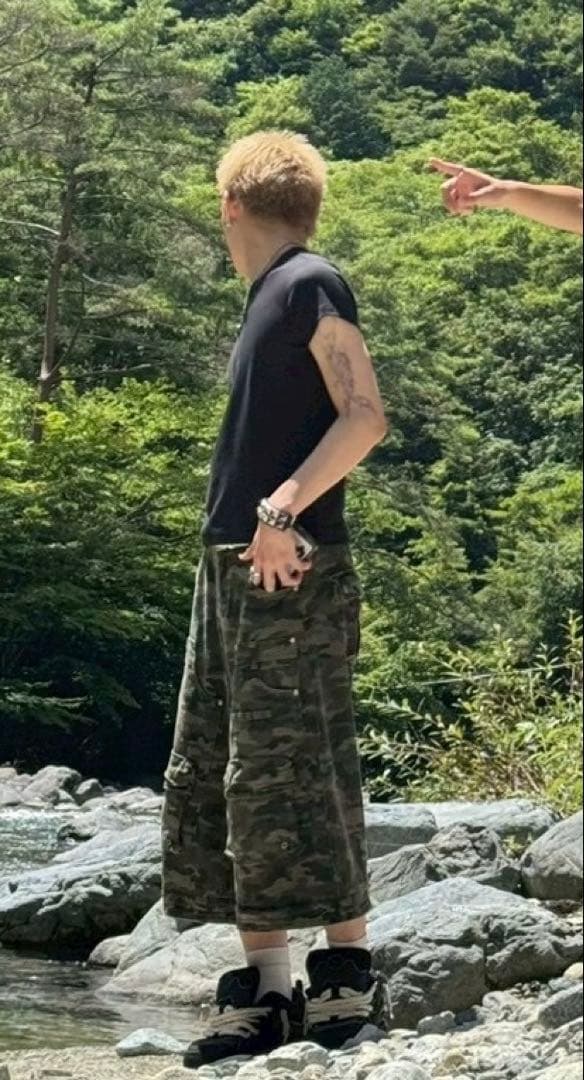 最安値 person soul パーソンソウル 迷彩カーゴパンツ 着画あり