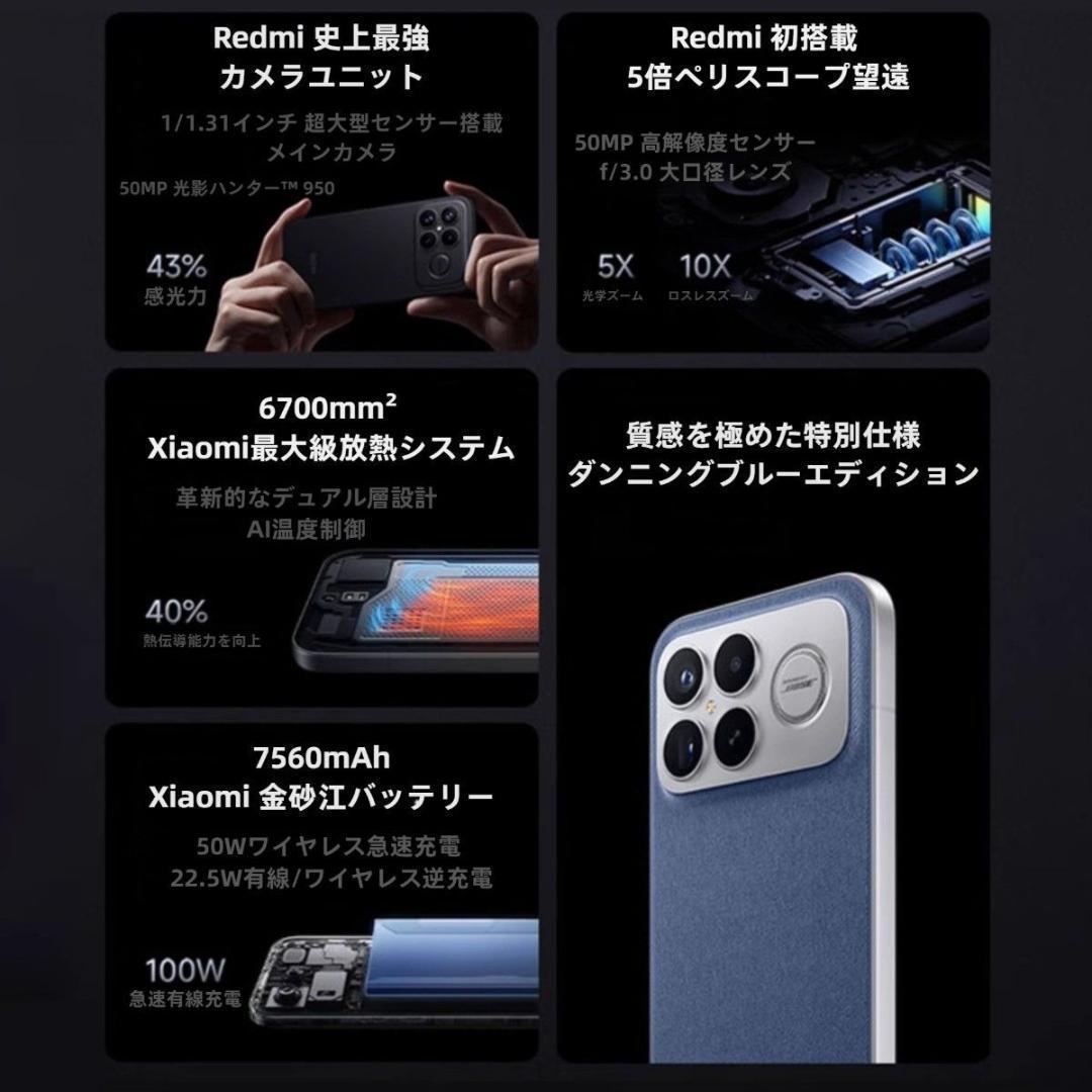 【oji】REDMI K90 Pro Max 16GB/512GBホワイト