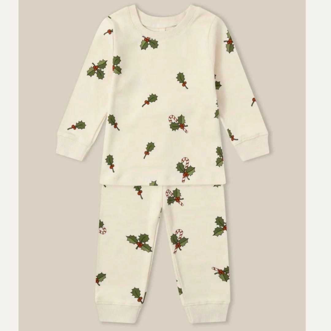 【ボトムス新品】organiczoo ホリデー　クリスマス　セットアップ