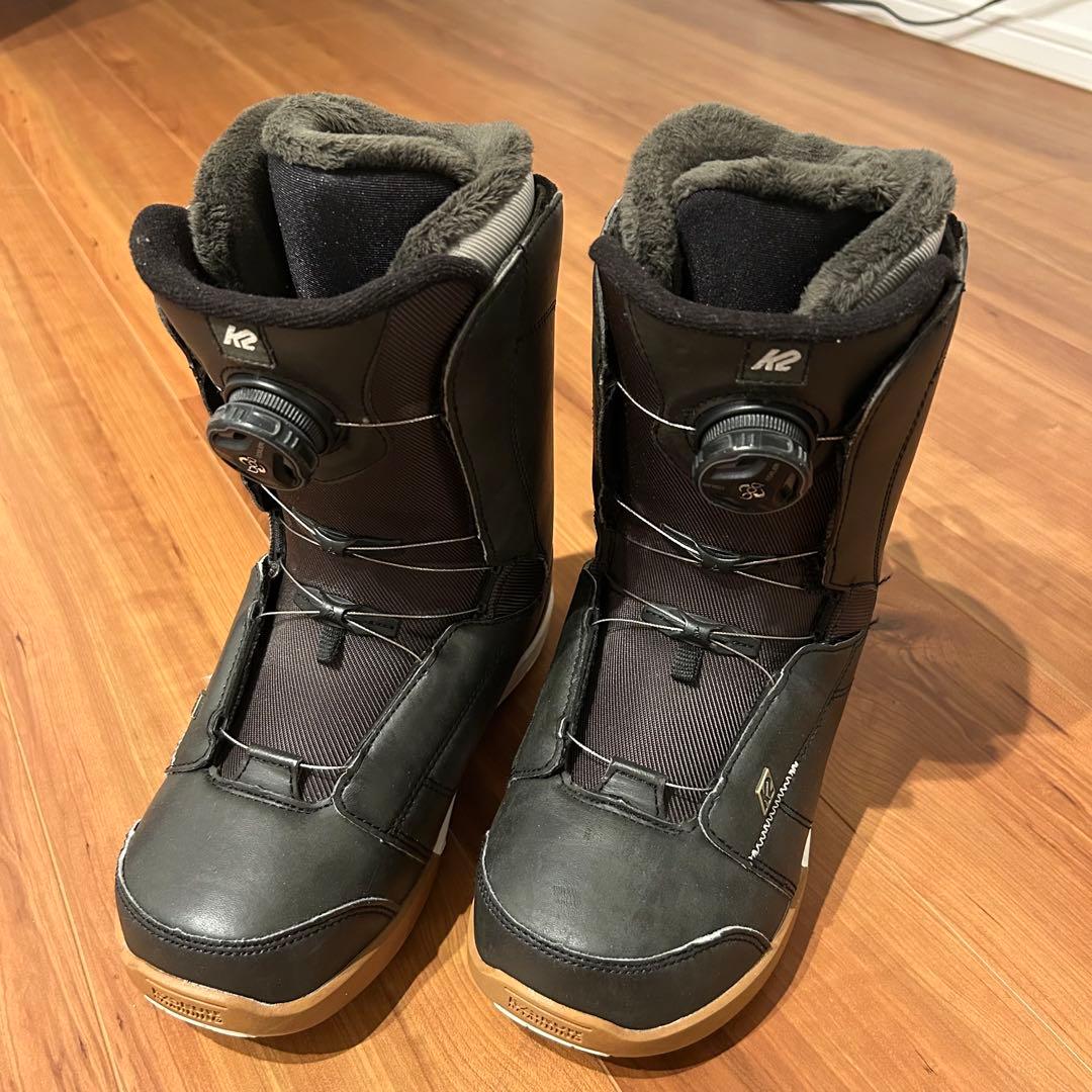 K2 女性用 スノーボードブーツ 24.5cm ブラック　boa