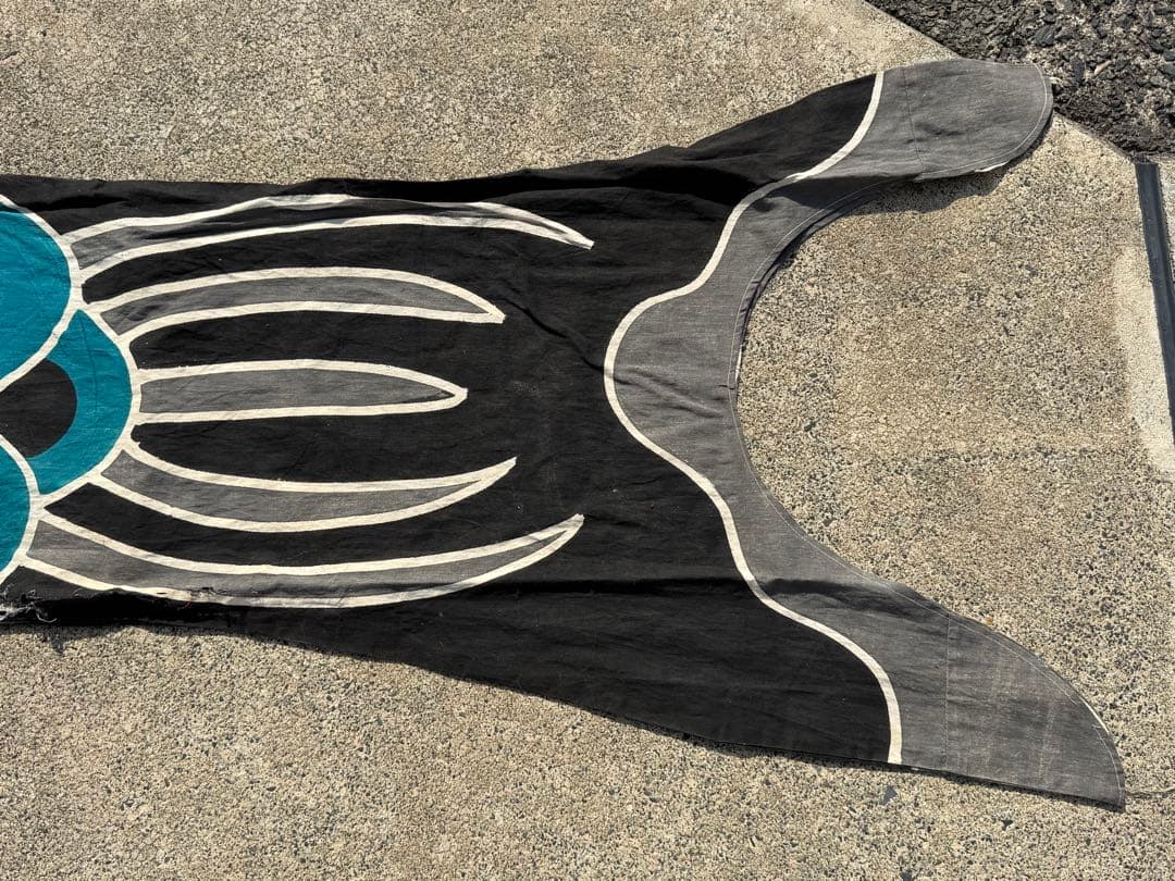 古布 木綿 鯉のぼり 二間 金太郎入 3.5m こいのぼりリメイク素材