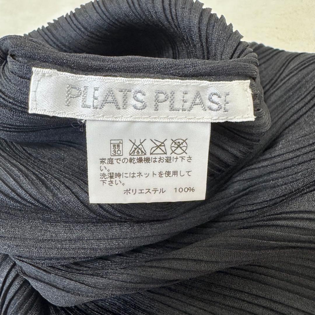 極美品✨PLEATS PLEASE ブラック　プリーツ　長袖　Lサイズ