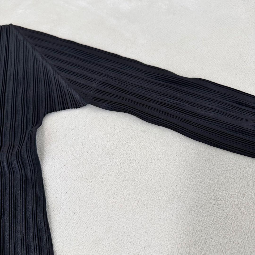極美品✨PLEATS PLEASE ブラック　プリーツ　長袖　Lサイズ