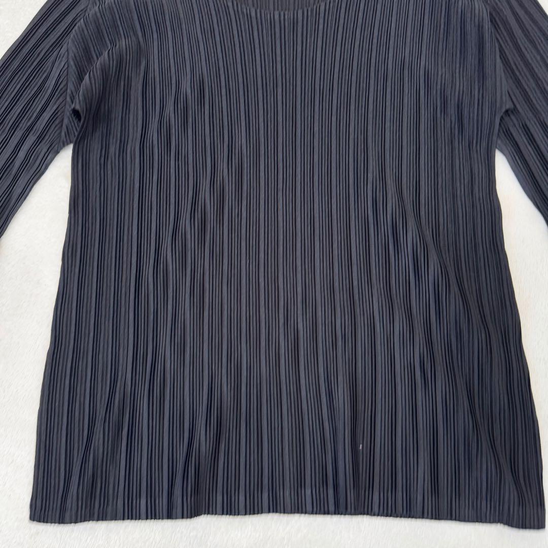 極美品✨PLEATS PLEASE ブラック　プリーツ　長袖　Lサイズ