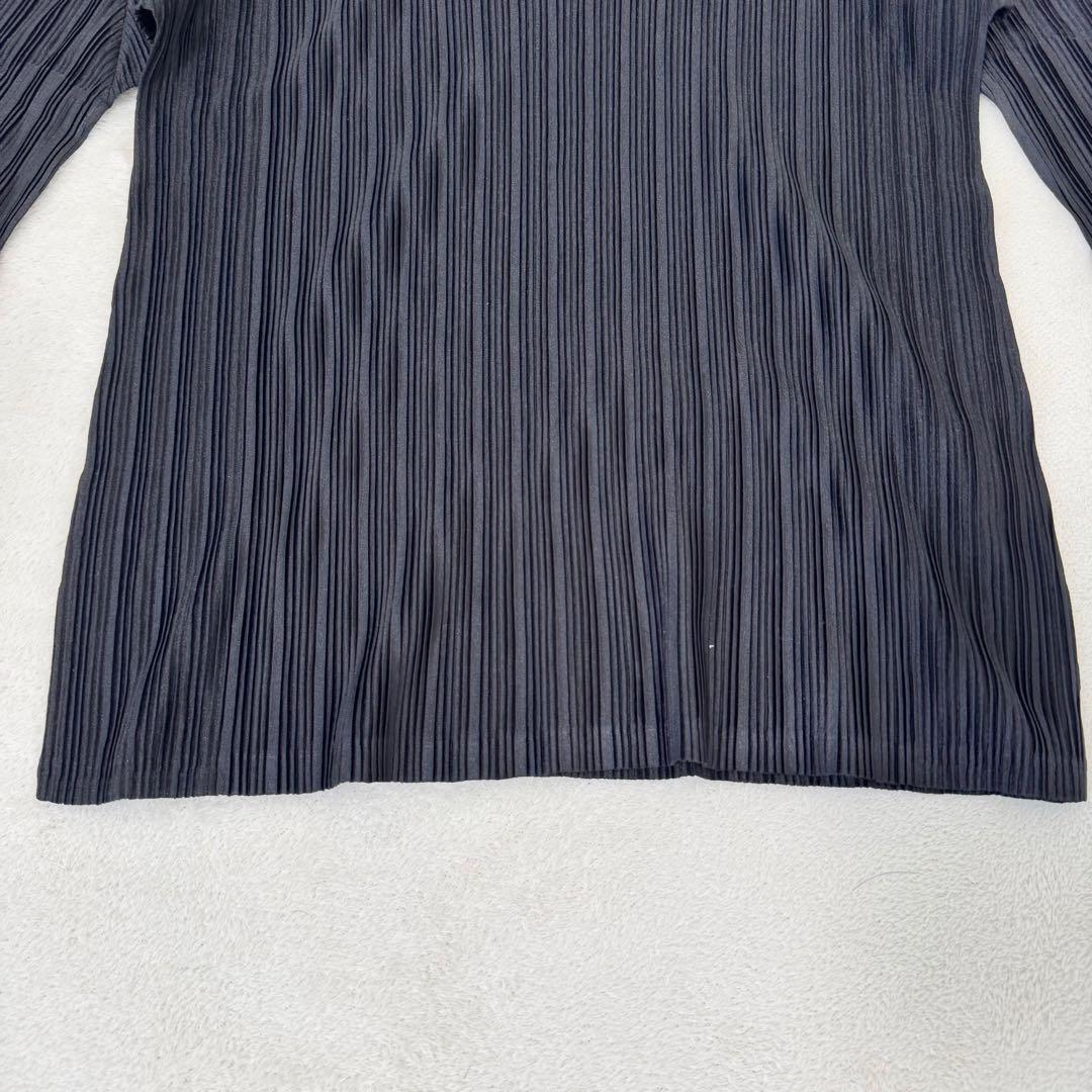 極美品✨PLEATS PLEASE ブラック　プリーツ　長袖　Lサイズ