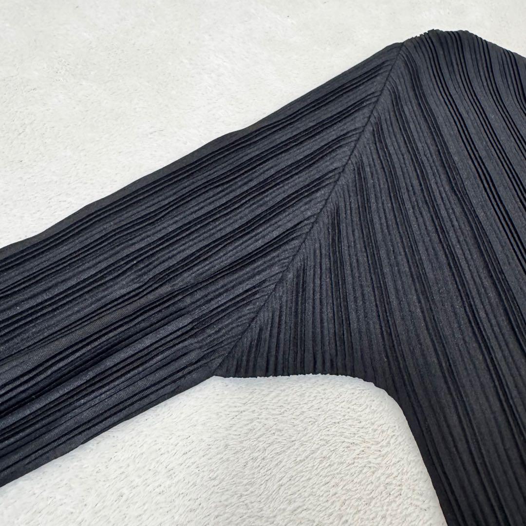 極美品✨PLEATS PLEASE ブラック　プリーツ　長袖　Lサイズ
