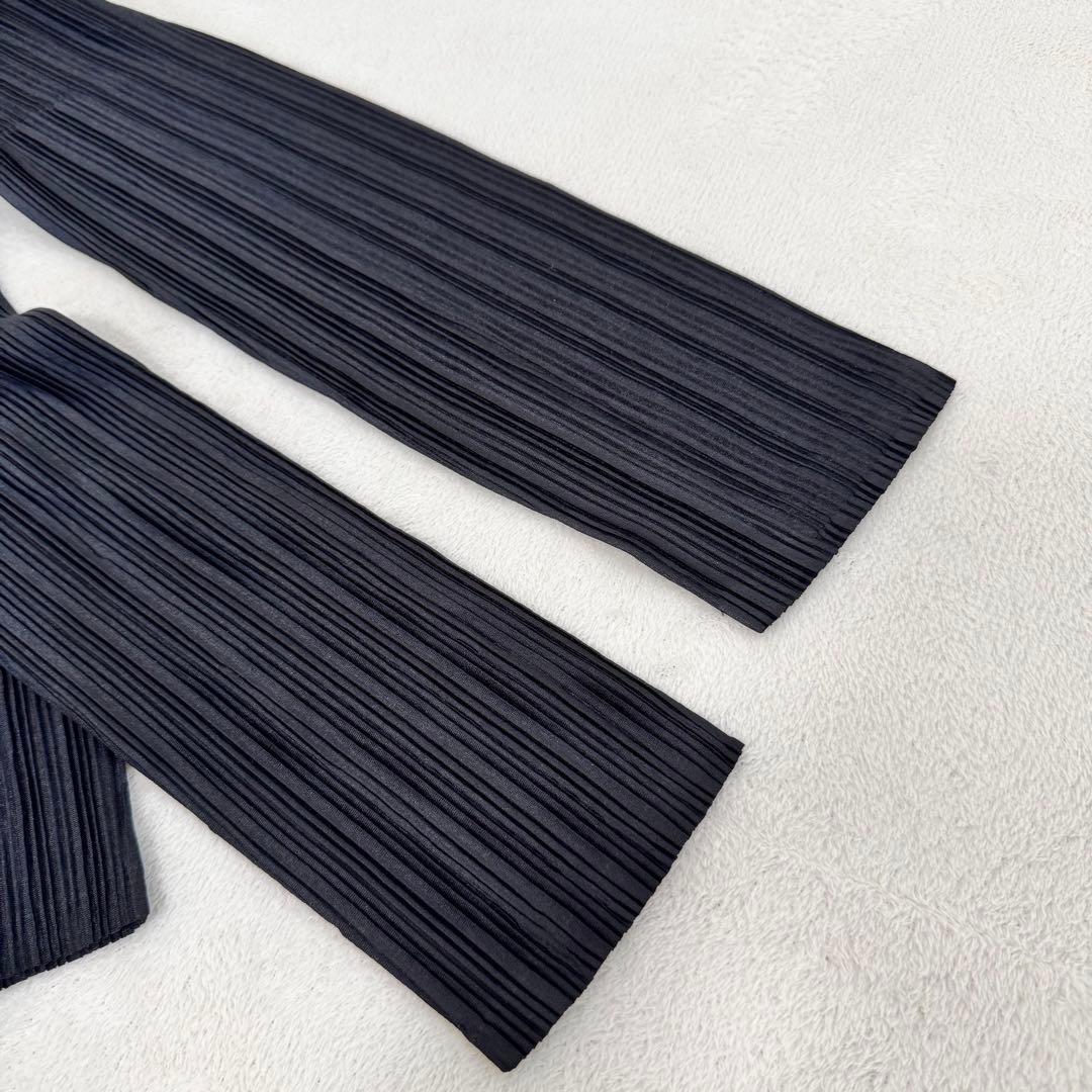 極美品✨PLEATS PLEASE ブラック　プリーツ　長袖　Lサイズ