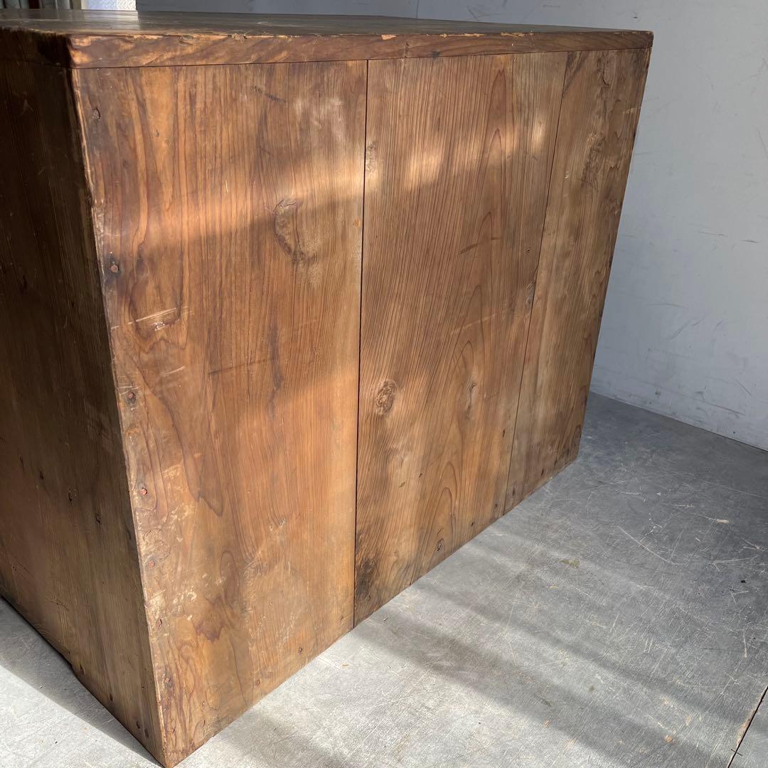 アンティーク チェスト 箪笥 テレビ台 無垢材 シャビー 昭和レトロ