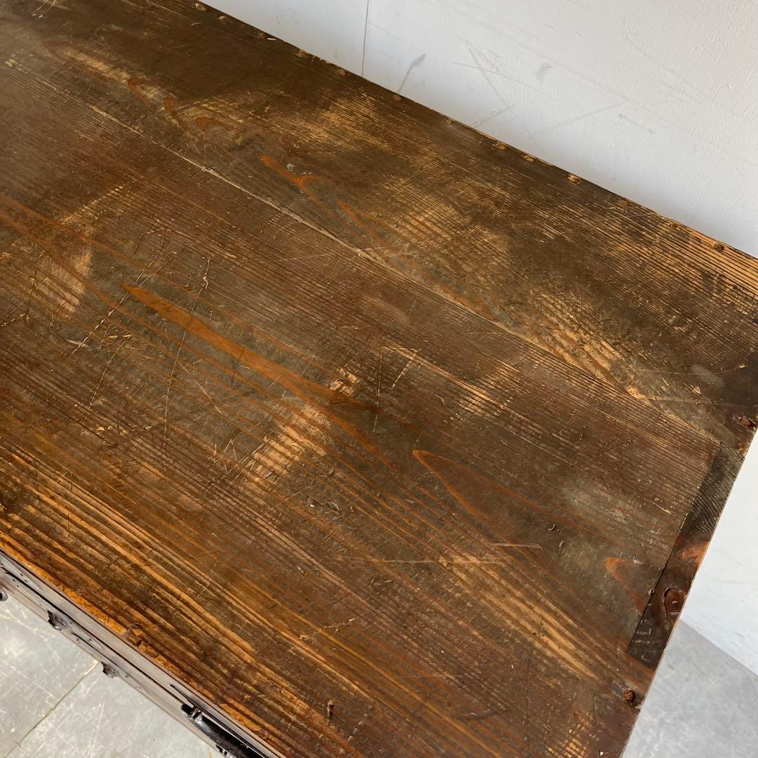 アンティーク チェスト 箪笥 テレビ台 無垢材 シャビー 昭和レトロ