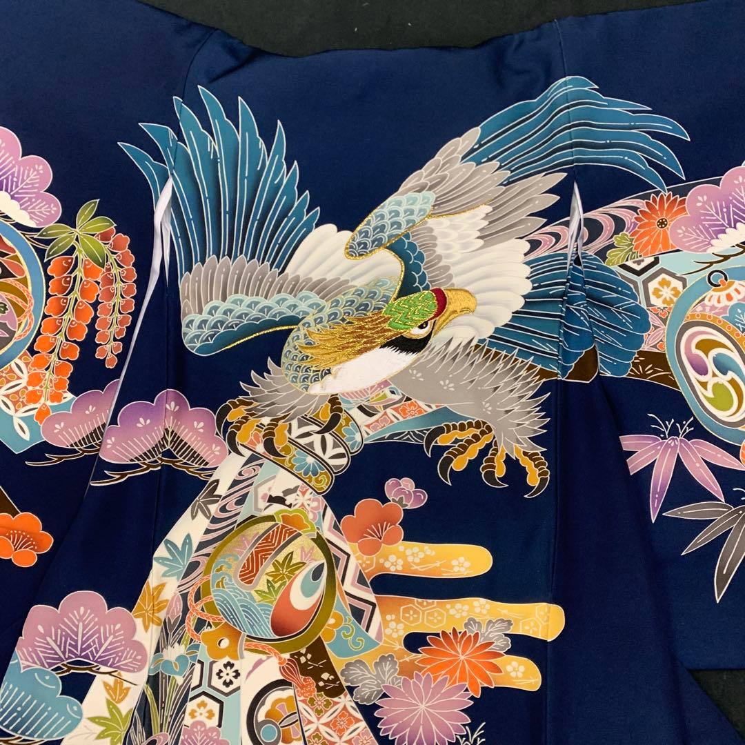 有名店在庫 最高級新品正絹産着京友禅工芸紅型美術、特撰豪華刺繍、大鷹熨斗古典文